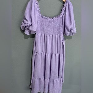 &Merci lavender smock dress